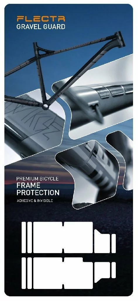 FLECTR Rahmenschutzfolie Gravel Guard MTB Federgabel Protector KIT 1 FLECTR Rahmenschutzfolie Gravel Guard MTB Federgabel Protector KIT