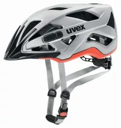 Uvex Active-CC 52-57cm / 56-60cm -Fahrradzubehör Verkäufe Helm Uvex Actice CC silver orange 52 57cm 4043197296272 S4104270315
