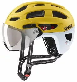 Uvex Finale-Visor 52-57cm / 56-61cm 15 Uvex Finale-Visor 52-57cm / 56-61cm -Fahrradzubehör Verkäufe Helm Uvex Finale Visor Vario sunbee cloud matt 52 57cm S4107531115 4043197359243