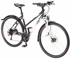 KTM Avenza Cross Street 2018 -Fahrradzubehör Verkäufe KTM Avenza Cross Street 2018 Damen Trapez schwarz matt weiss berry 798303236 798303241s