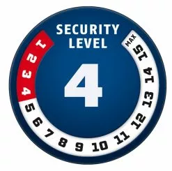 ABUS Steel-O-Chain 4804K/75 Black Mit Schlüssel -Fahrradzubehör Verkäufe Level4 1