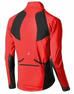 Loeffler Löffler San Remo Windstopper Softshell Light Zip-Off 15922 -Fahrradzubehör Verkäufe Loeffer Herren Bike Zip off Jacke San Remo Windstopper Soft Shell Light rot schwarz 15922 599a