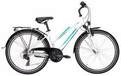 Pegasus Avanti 2022 18-Gang -Fahrradzubehör Verkäufe Pegasus Avanti 2022 26 Zoll 18 Gang Damen Trapez white petro turquise 636 52738 52744