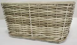 Pegasus Tourina Vorderrad-Korb Geflochten-breit Grau