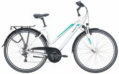Pegasus Piazza 2023 21-Gang -Fahrradzubehör Verkäufe Pegasus Piazza 2023 21 Gang Damen Trapez metallic off white weiss tuerkis 505 15645 15650 15655